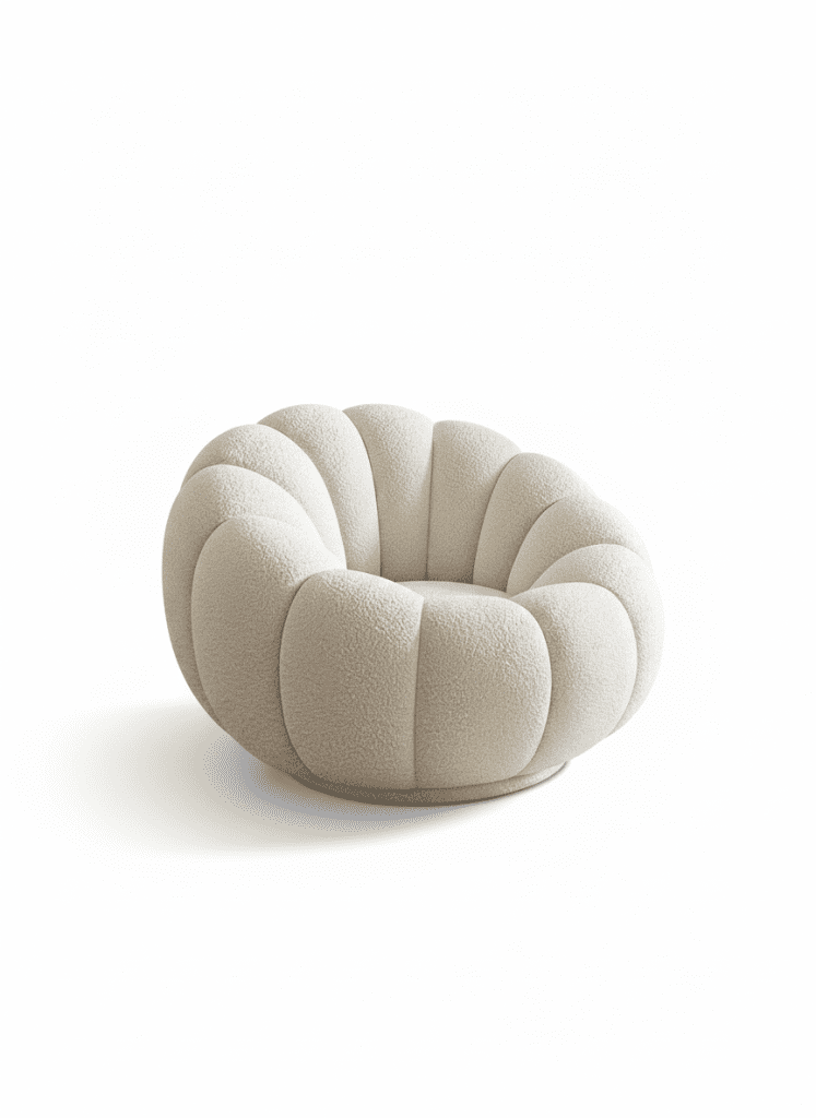 armchair lamb fleece