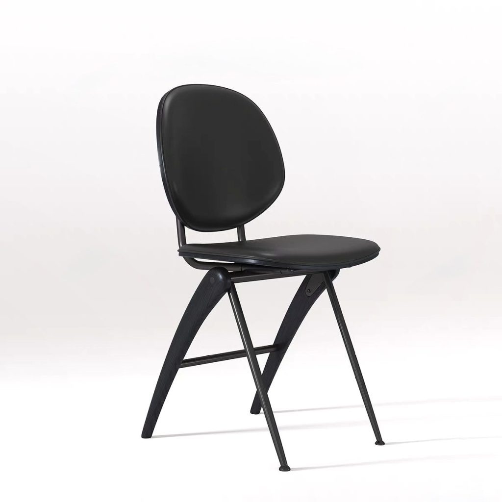 chair, black wood / black stays