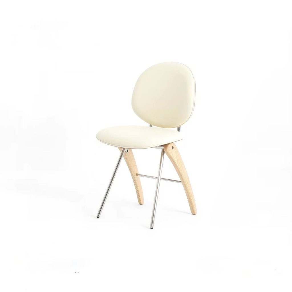 chair, light ash / silver stays