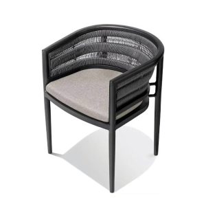 lidoimg dining chair black aluminium 1