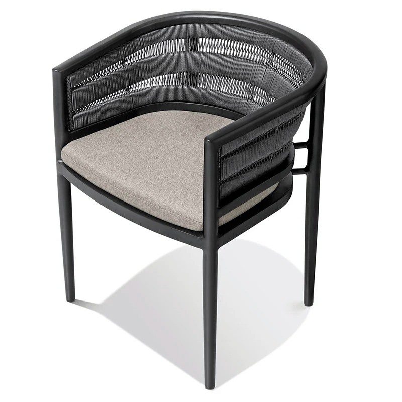 lidoimg dining chair black aluminium 2