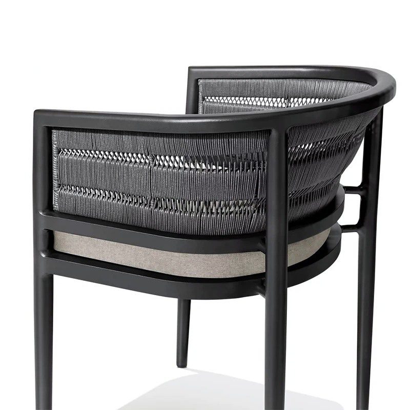 lidoimg dining chair black aluminium 3