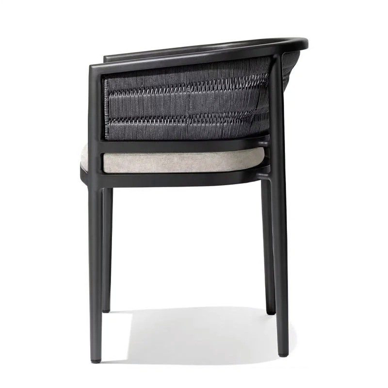 lidoimg dining chair black aluminium 4